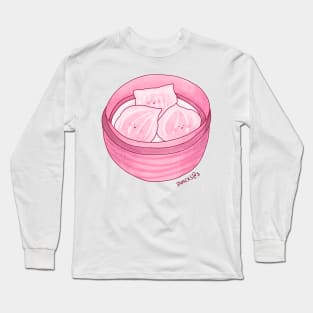 Shrimp dumplings in PINK Long Sleeve T-Shirt